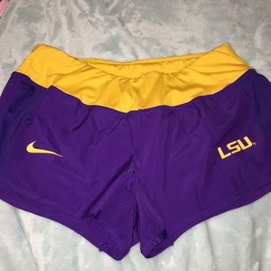 NIKE NWOT DRI-FIR LSU SHORTS